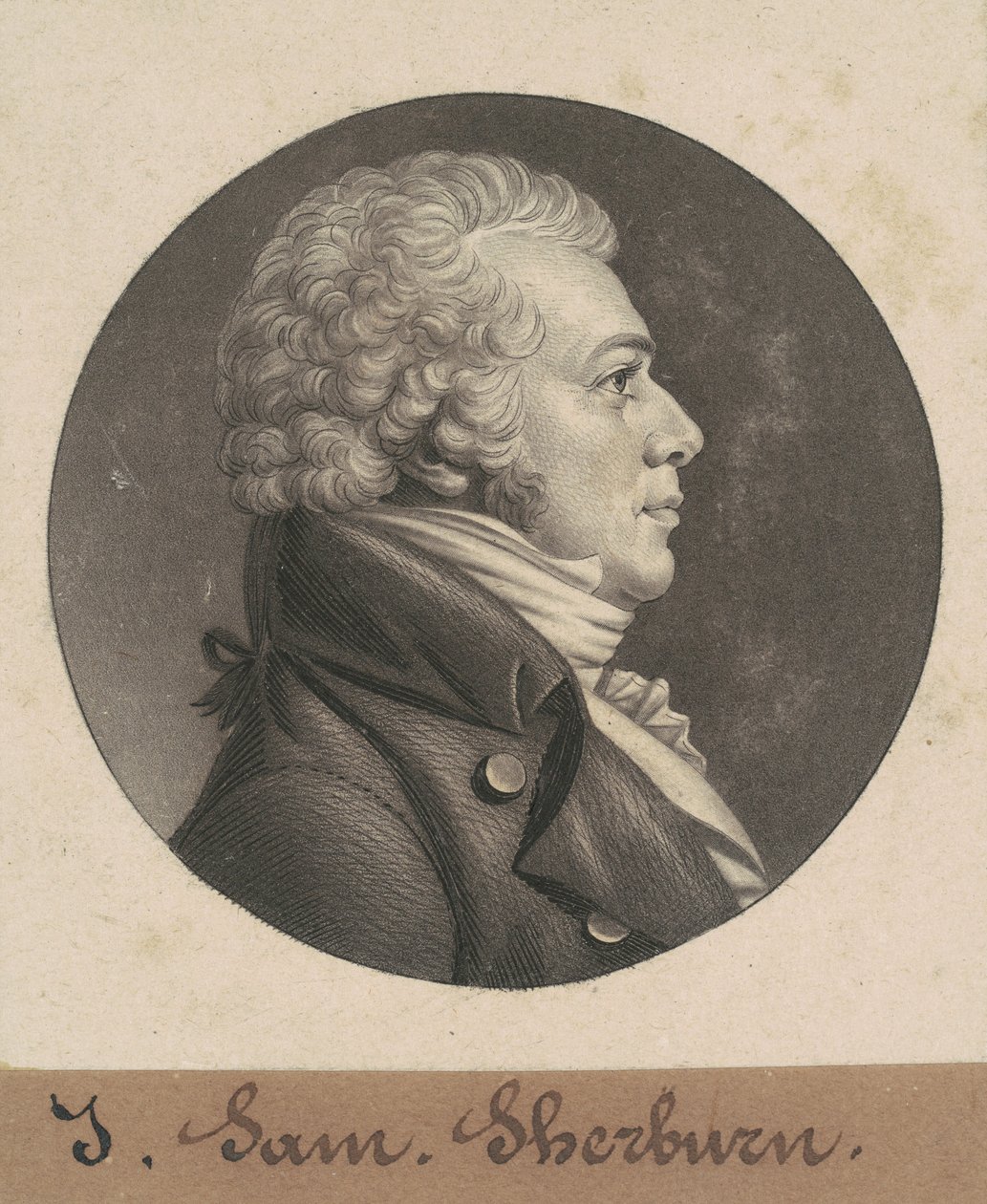 John Samuel Sherburne av Charles B. J. Févret de Saint Mémin