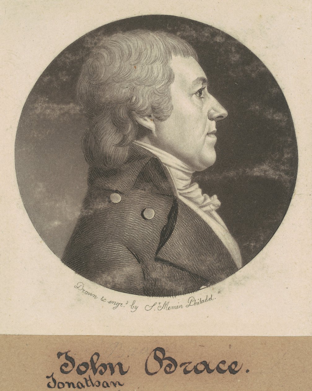 Jonathan Brace, Jr. av Charles B. J. Févret de Saint Mémin