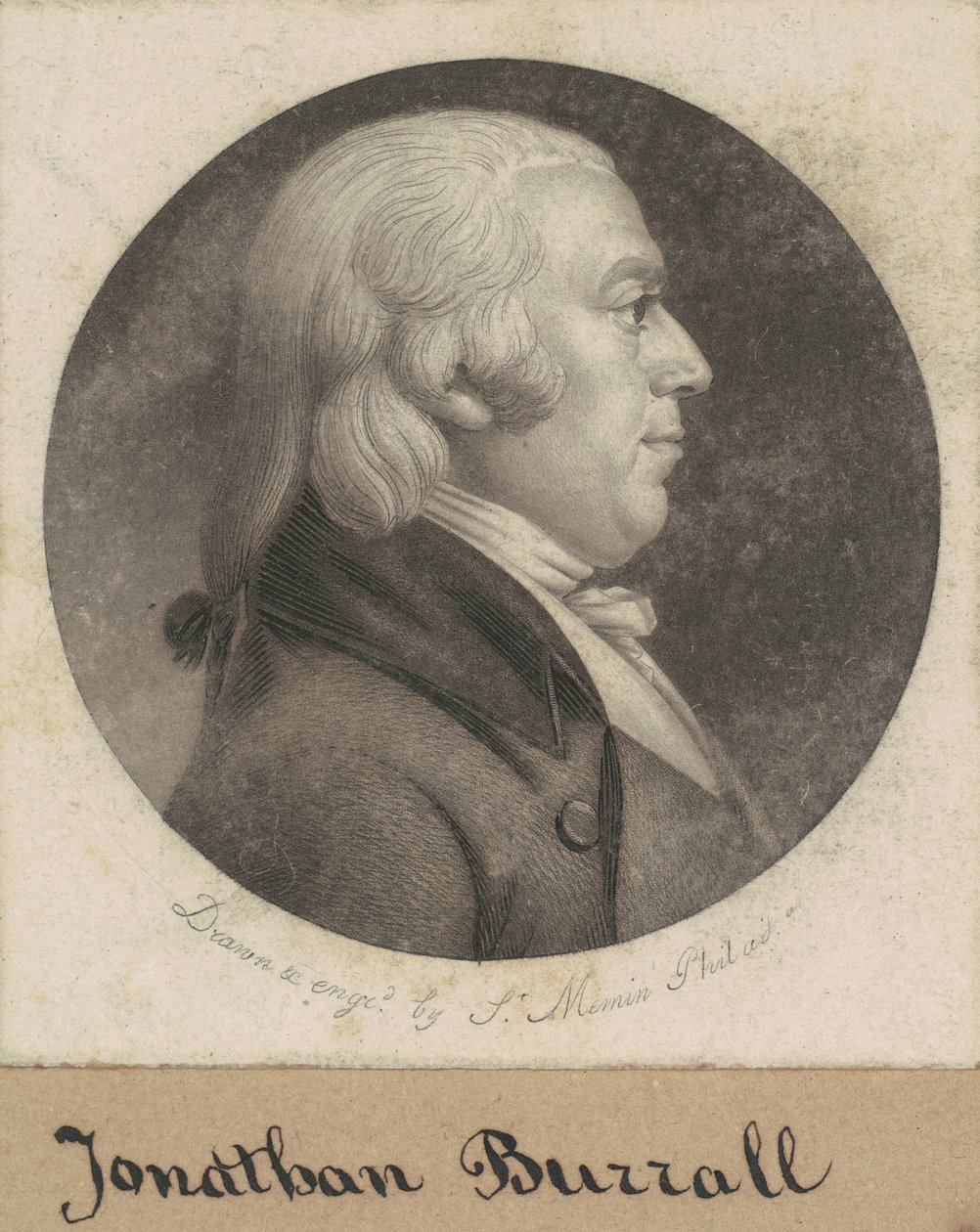 Jonathan Burrell av Charles B. J. Févret de Saint Mémin