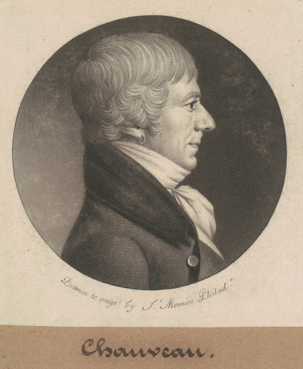 Joseph Anthony Chaveau av Charles B. J. Févret de Saint Mémin