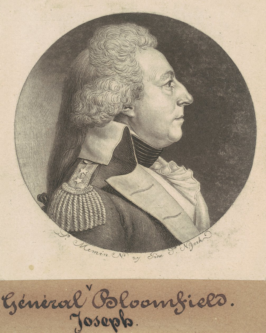 Joseph Bloomfield av Charles B. J. Févret de Saint Mémin