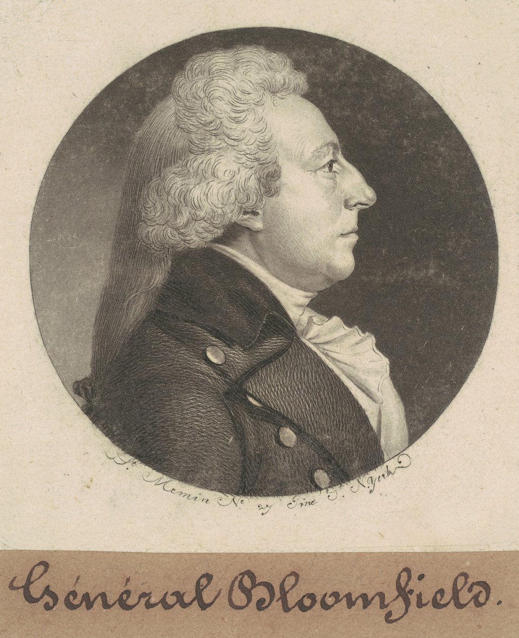 Joseph Bloomfield norvegian av Charles B. J. Févret de Saint Mémin