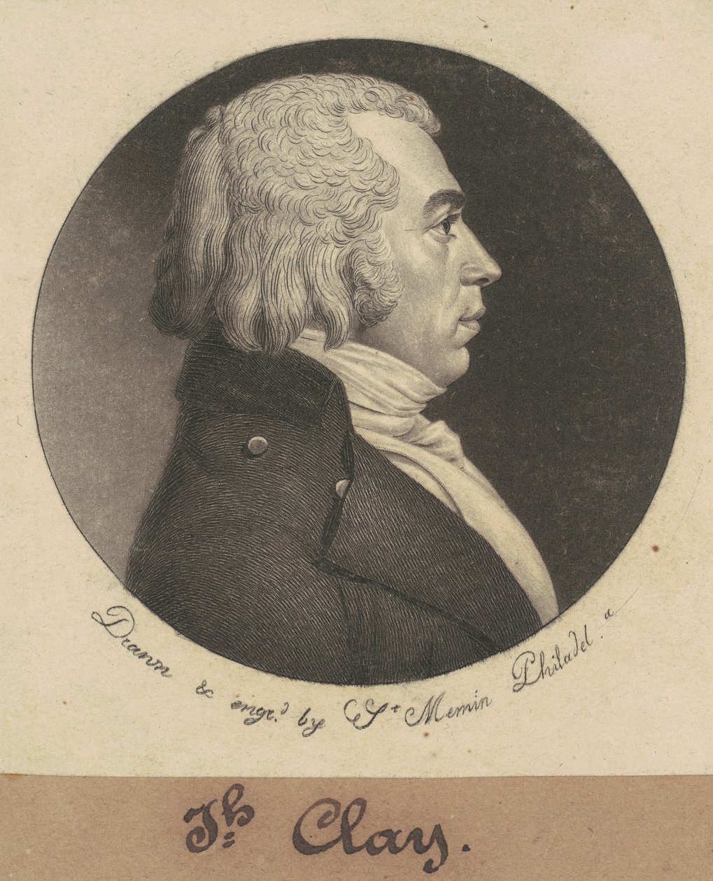 Joseph Clay av Charles B. J. Févret de Saint Mémin