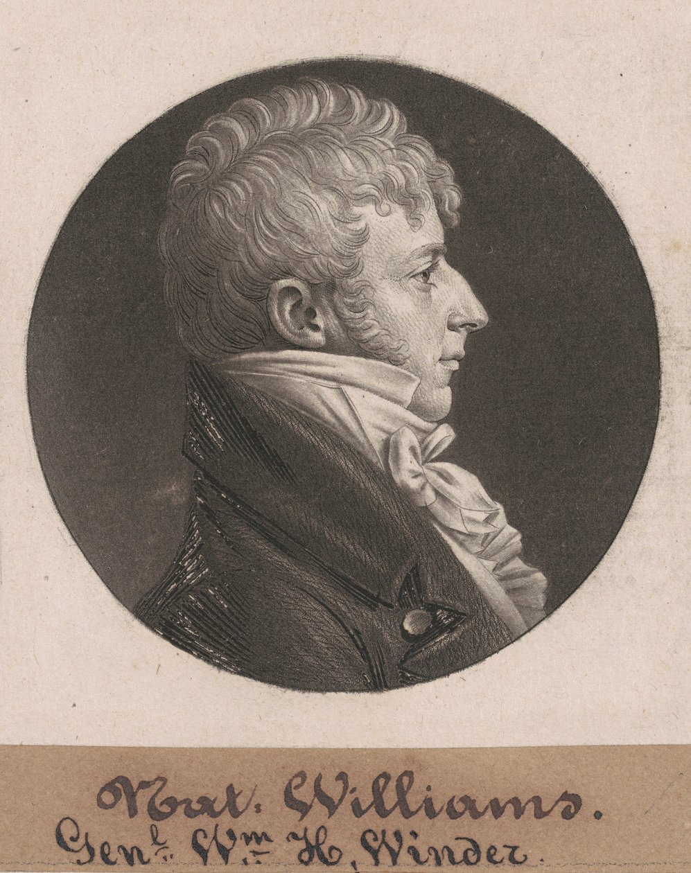 Joseph Ennalls Muse av Charles B. J. Févret de Saint Mémin