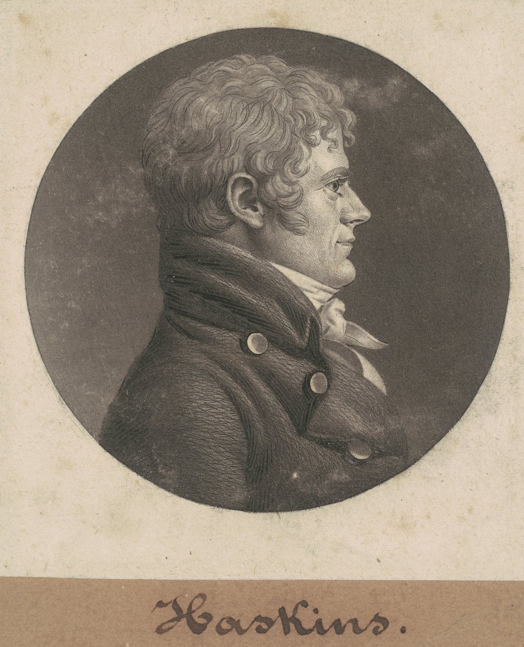 Joseph Haskins av Charles B. J. Févret de Saint Mémin