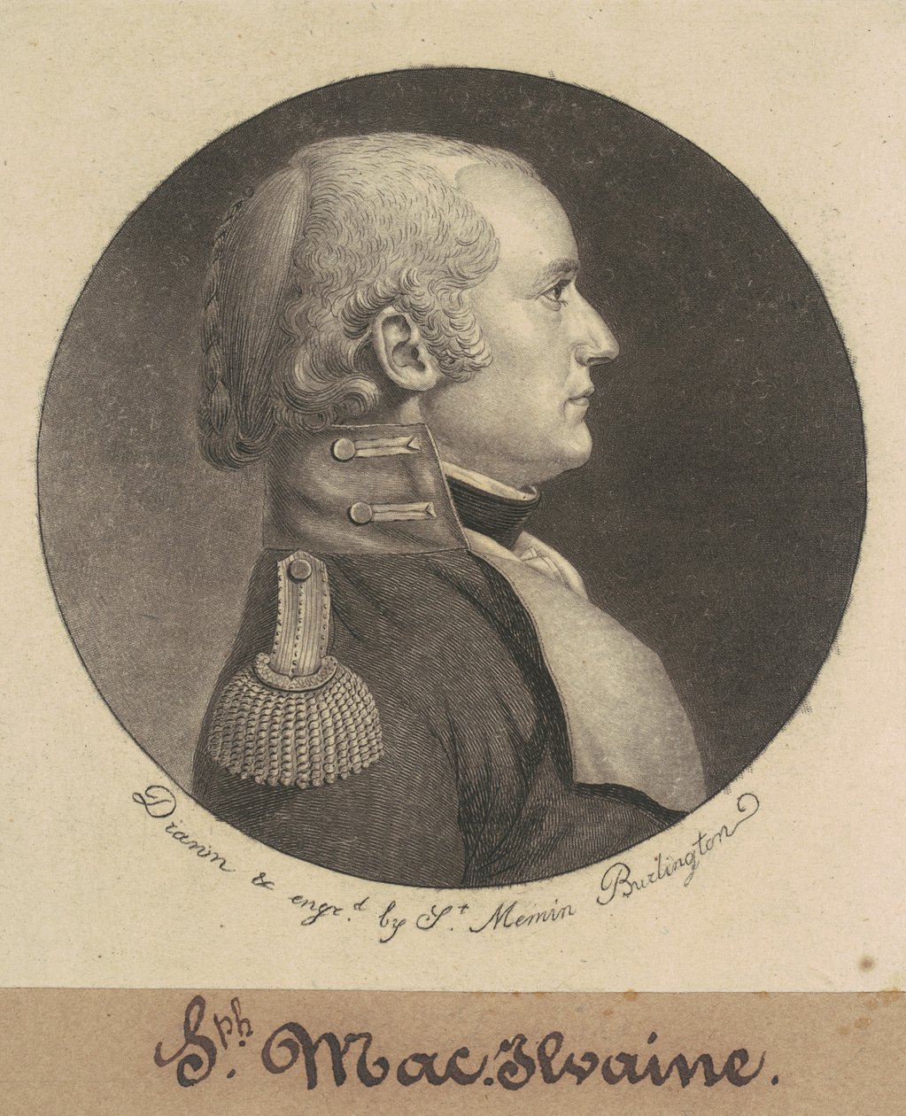 Joseph McIlvaine av Charles B. J. Févret de Saint Mémin