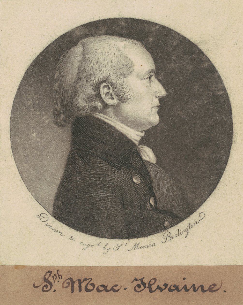 Joseph McIlvaine av Charles B. J. Févret de Saint Mémin