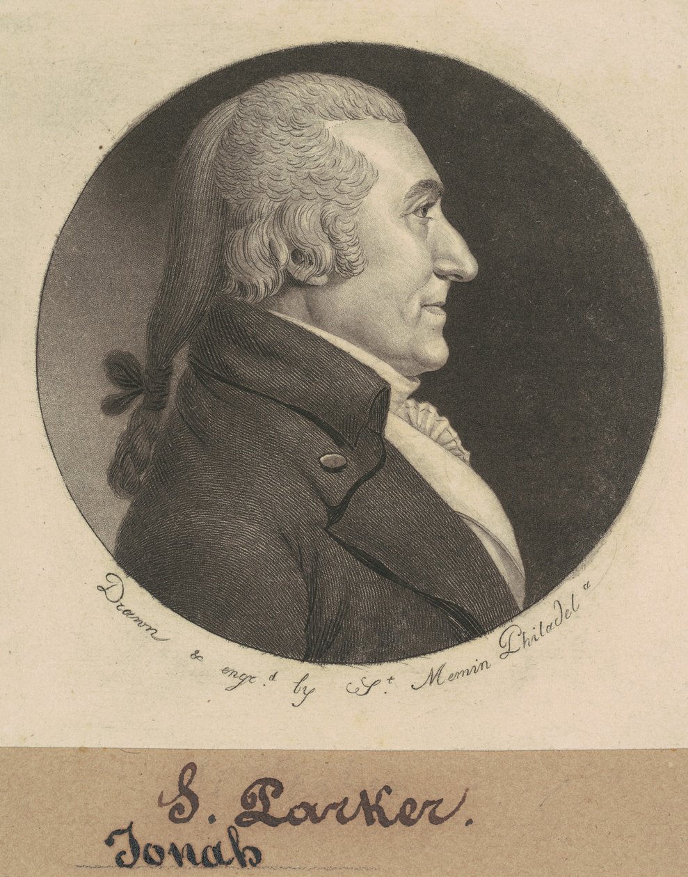 Josiah Parker av Charles B. J. Févret de Saint Mémin
