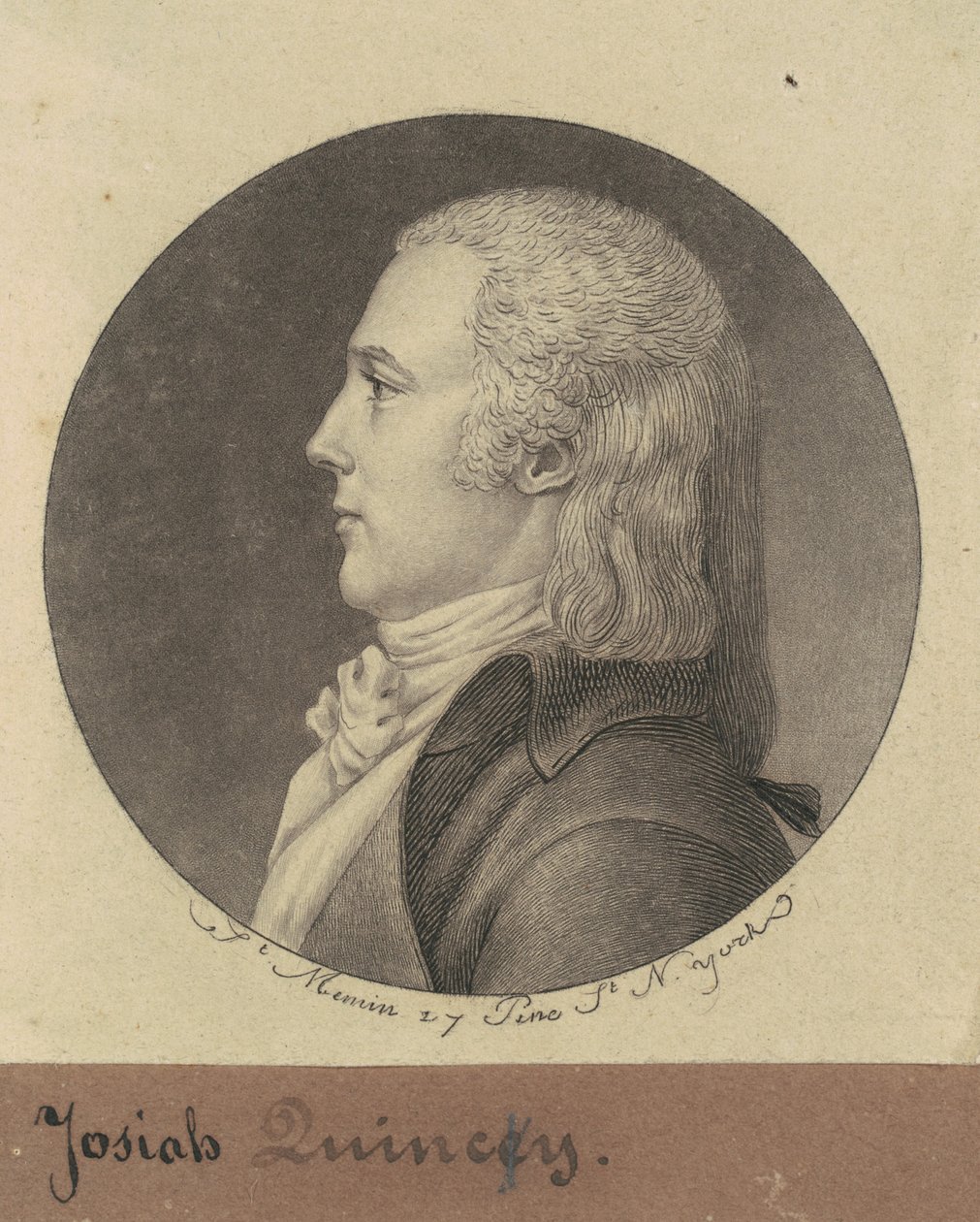 Josiah Quincy av Charles B. J. Févret de Saint Mémin