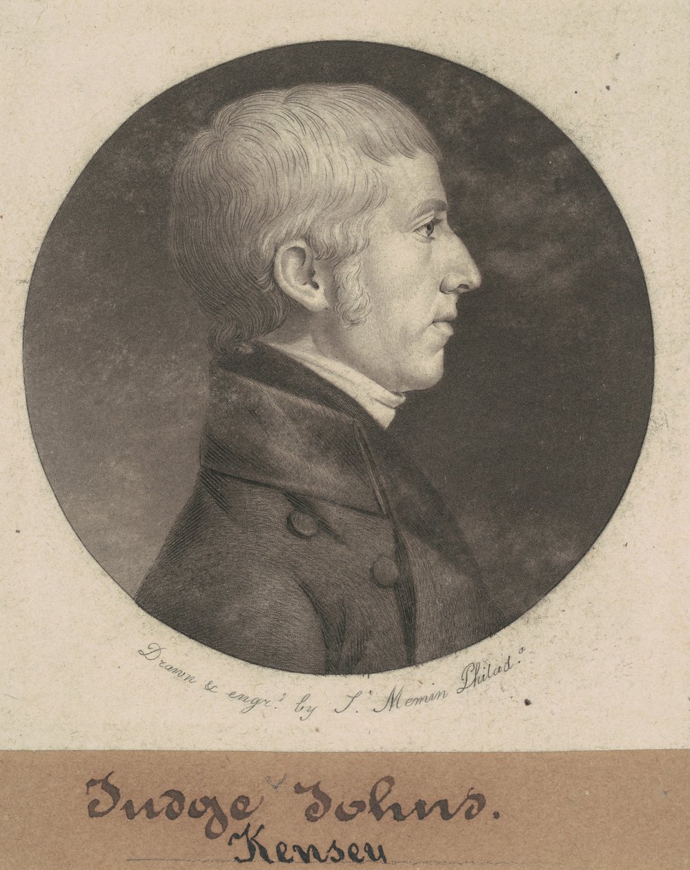 Kensey Johns av Charles B. J. Févret de Saint Mémin