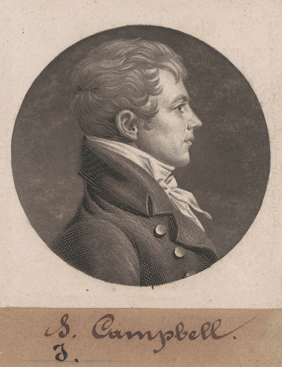 Levin Hicks Campbell av Charles B. J. Févret de Saint Mémin