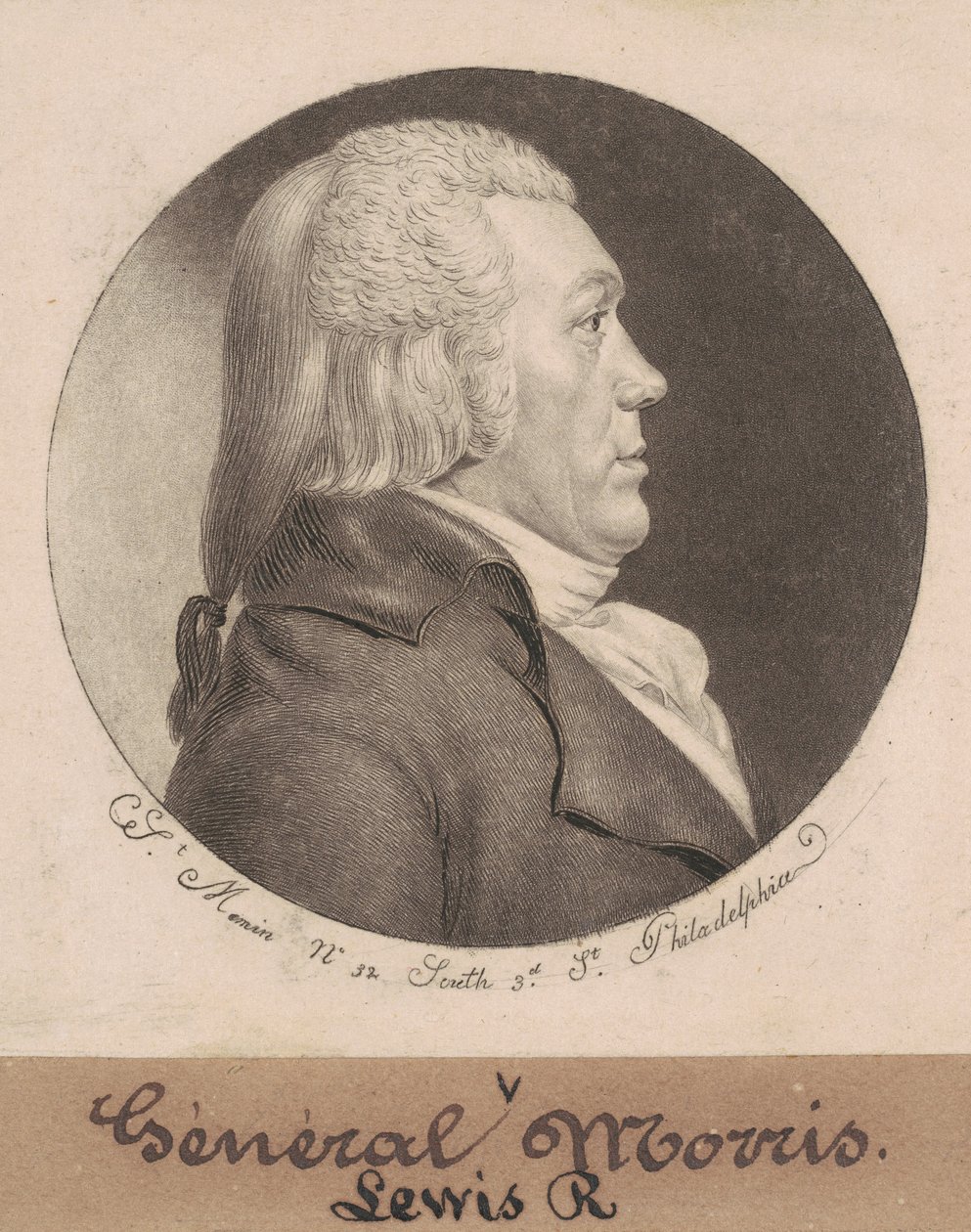Lewis Richard Morris av Charles B. J. Févret de Saint Mémin