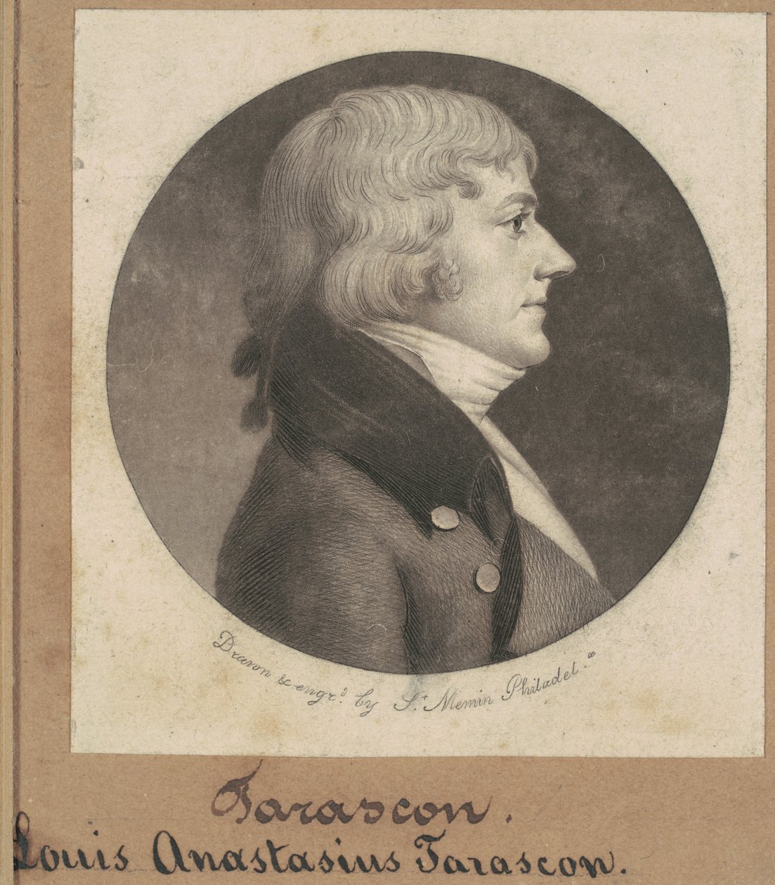 Louis Anastasius Tarascon av Charles B. J. Févret de Saint Mémin