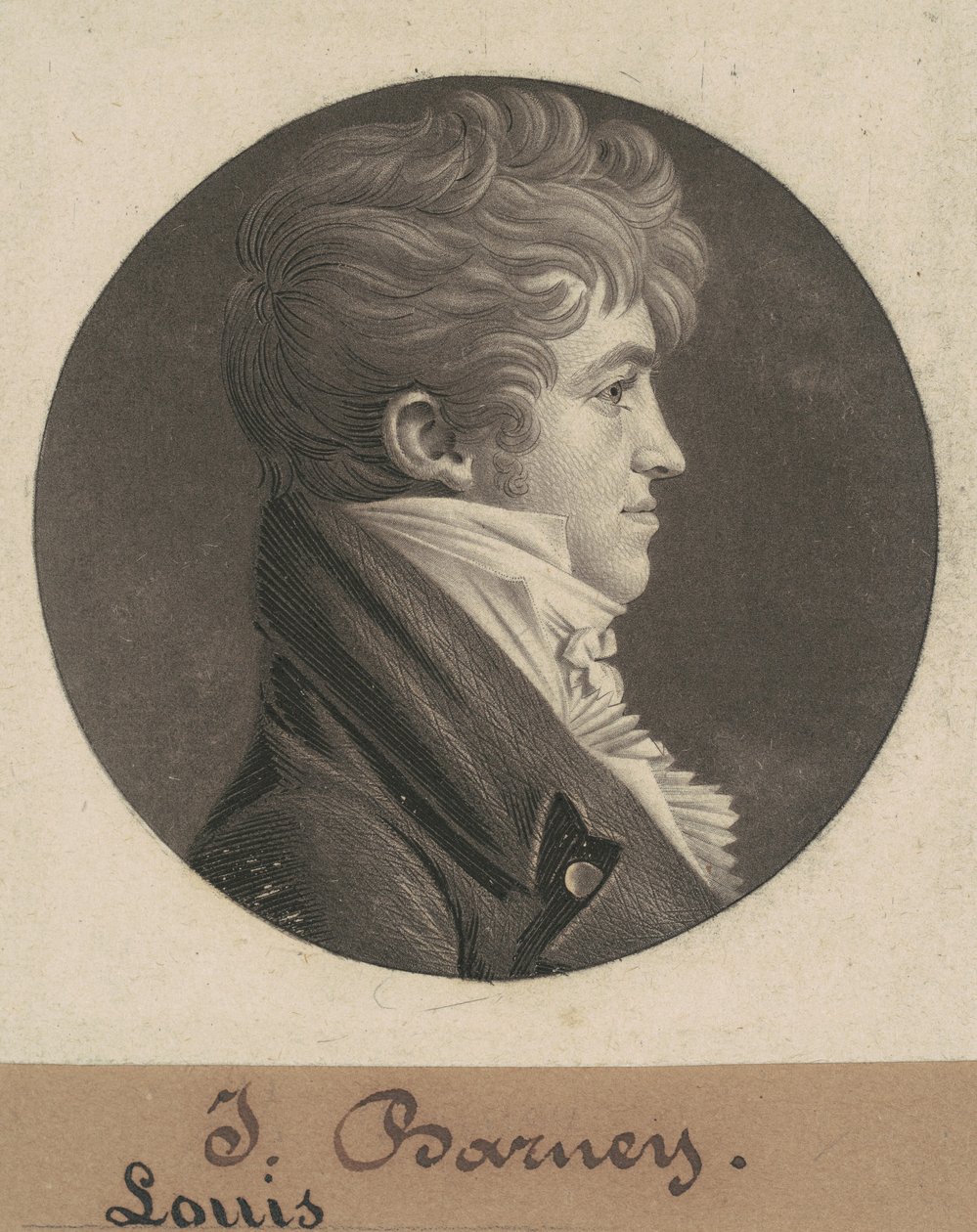 Louis Barney av Charles B. J. Févret de Saint Mémin