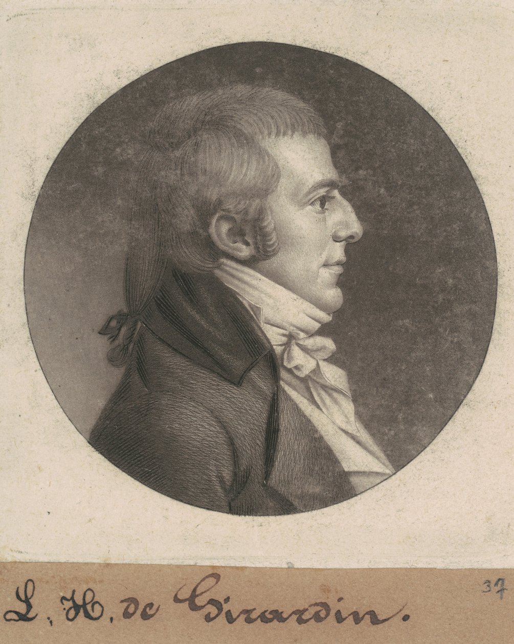 Louis Hue Girardin av Charles B. J. Févret de Saint Mémin