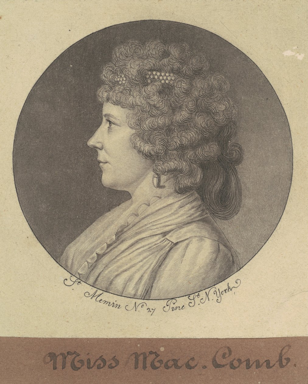 Margaret Marshall Armstrong av Charles B. J. Févret de Saint Mémin