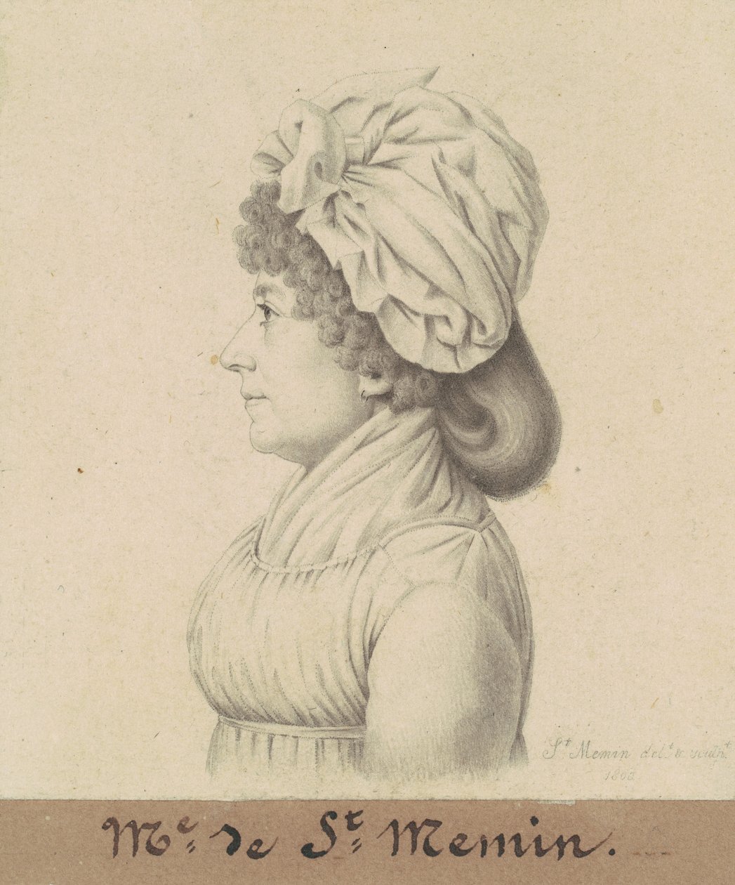 Marie-Victoire Févret av Saint-Mémin av Charles B. J. Févret de Saint Mémin
