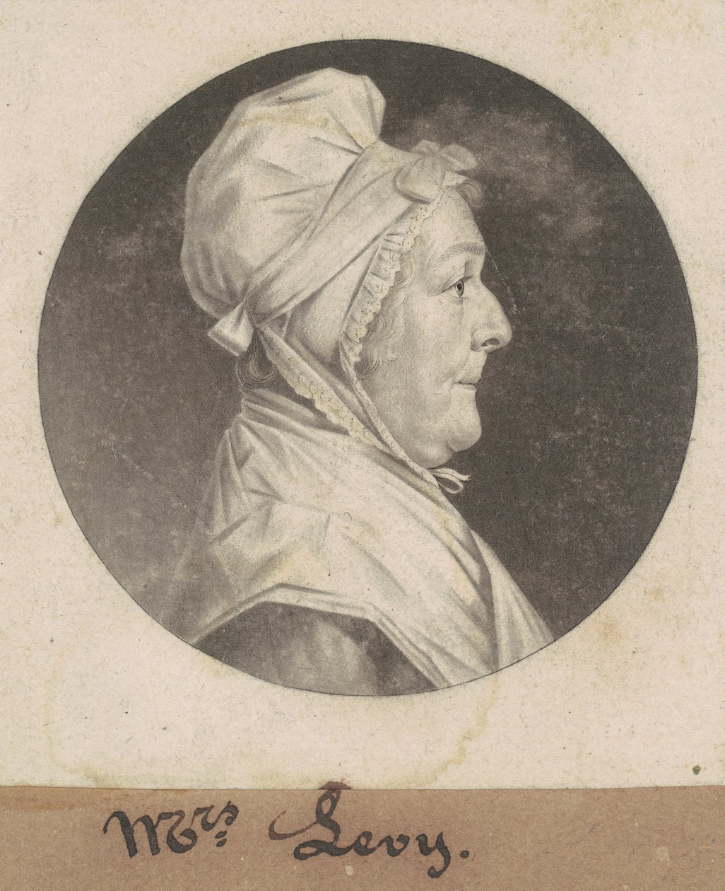 Martha Lampley Levy av Charles B. J. Févret de Saint Mémin