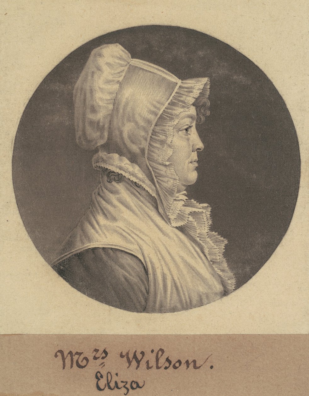 Mary Fleming Lewis av Charles B. J. Févret de Saint Mémin