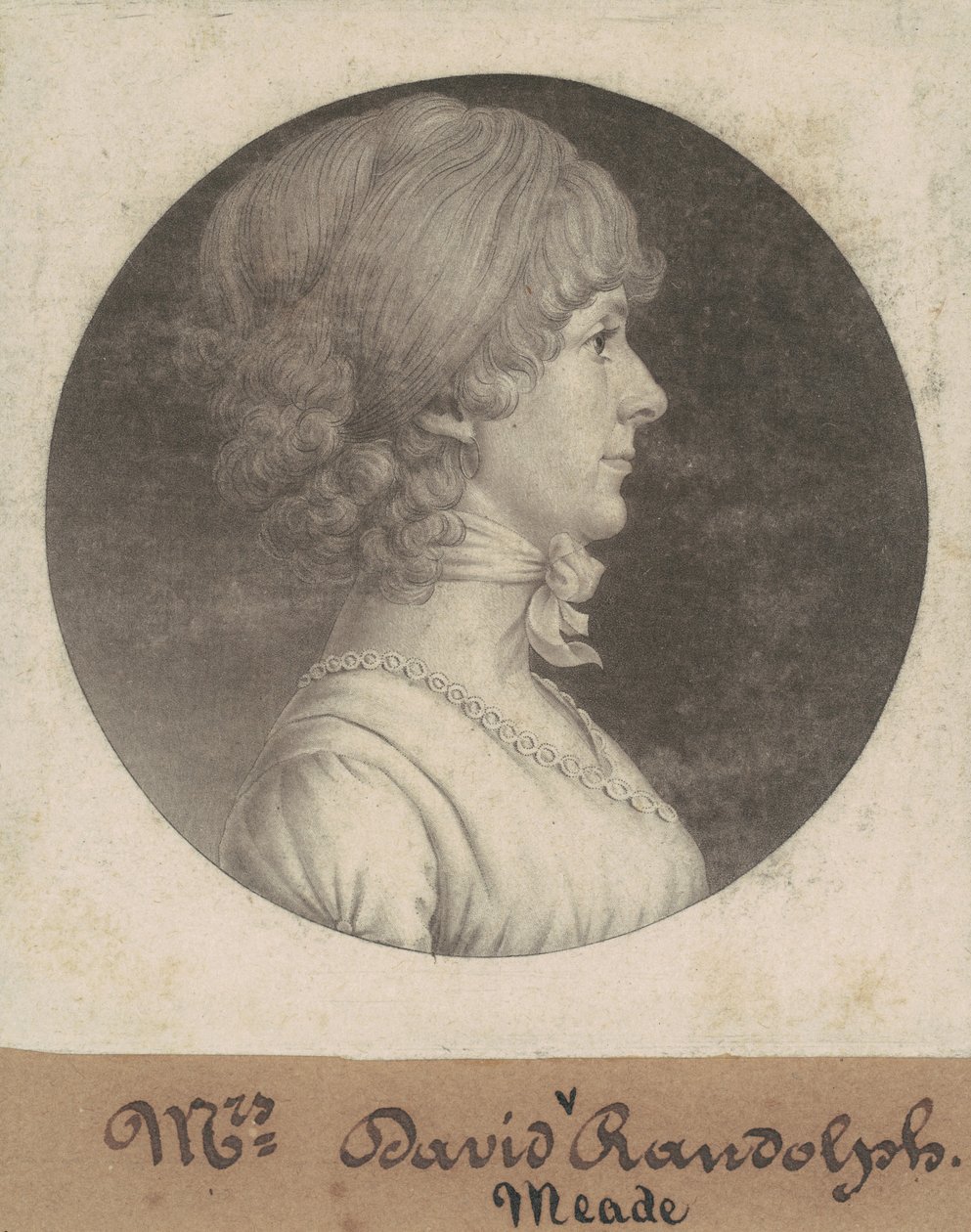 Mary Randolph Randolph av Charles B. J. Févret de Saint Mémin