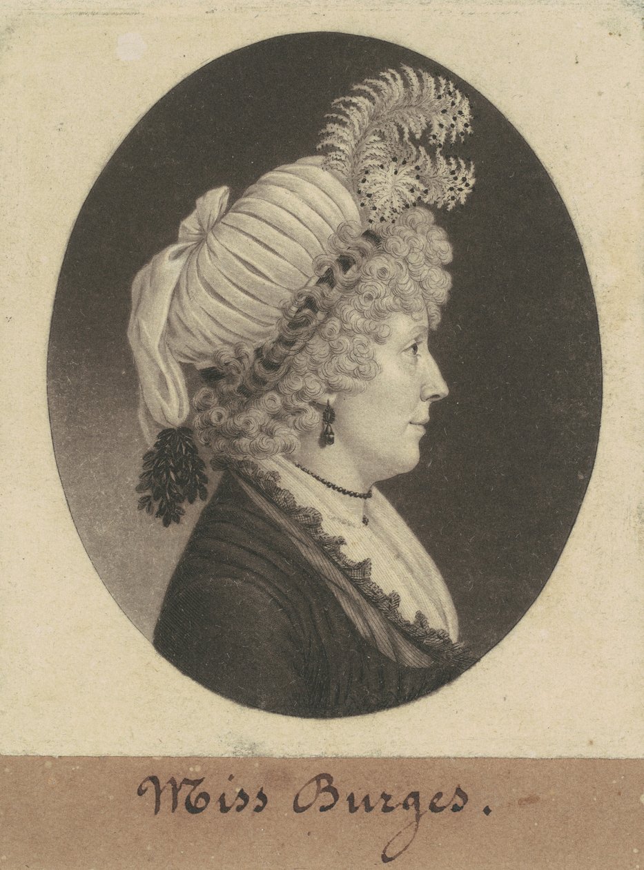 Frøken Burges av Charles B. J. Févret de Saint Mémin