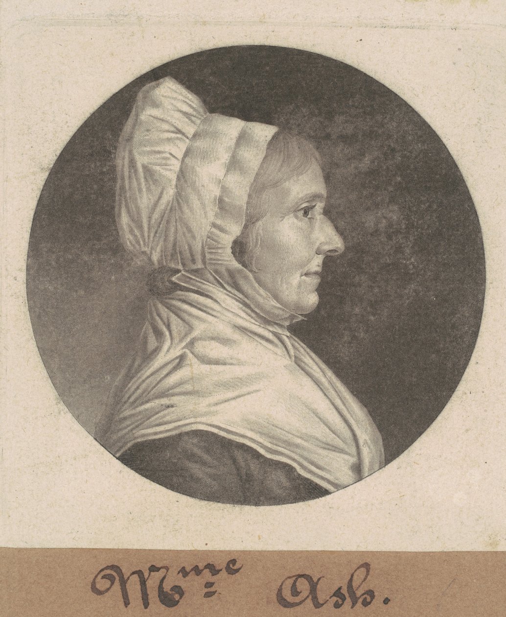 Fru Ash av Charles B. J. Févret de Saint Mémin