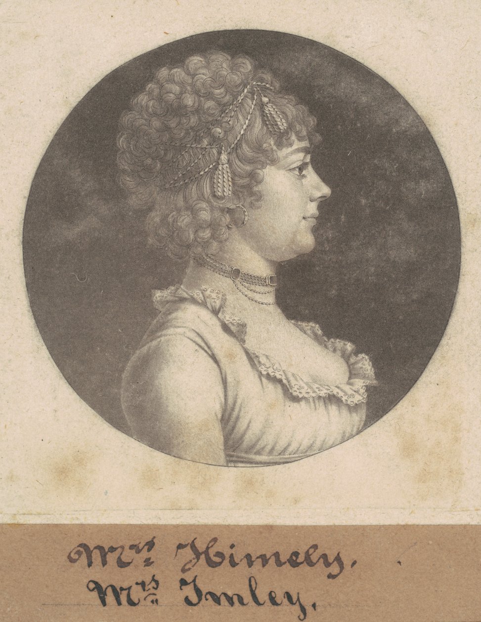 Mrs. James Henderson Imlay av Charles B. J. Févret de Saint Mémin