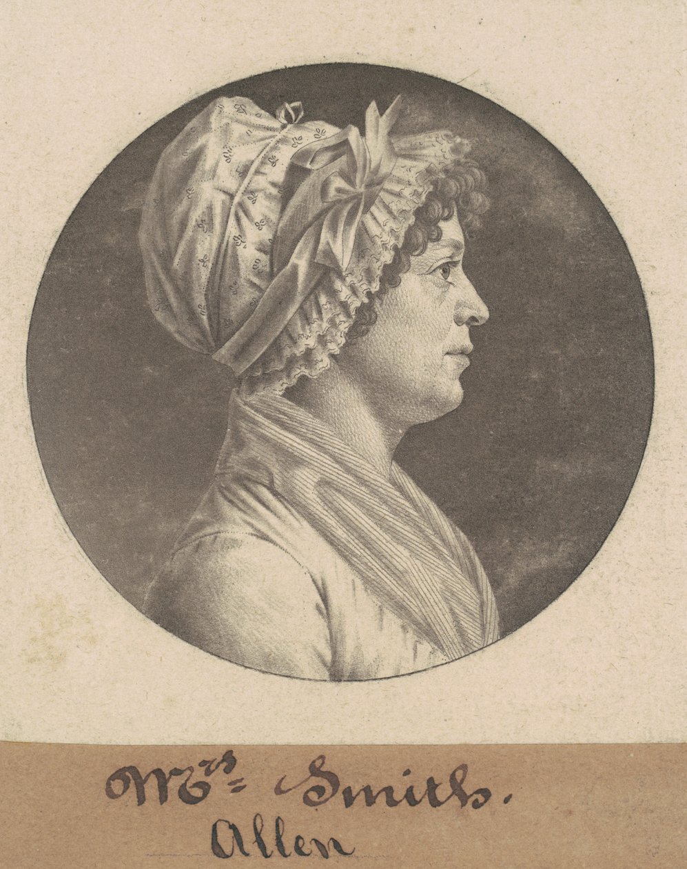 Fru Smith av Charles B. J. Févret de Saint Mémin