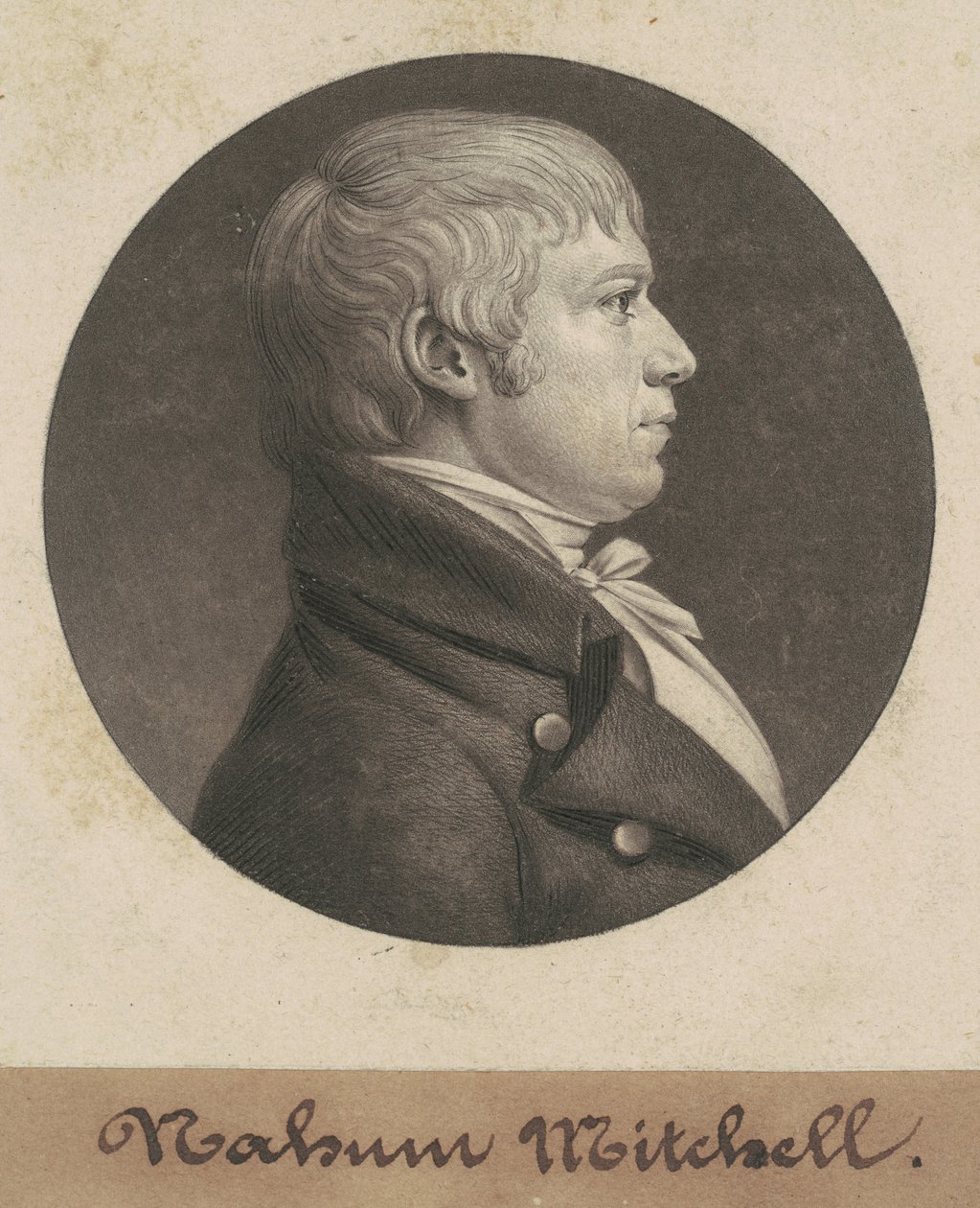Nahum Mitchell av Charles B. J. Févret de Saint Mémin