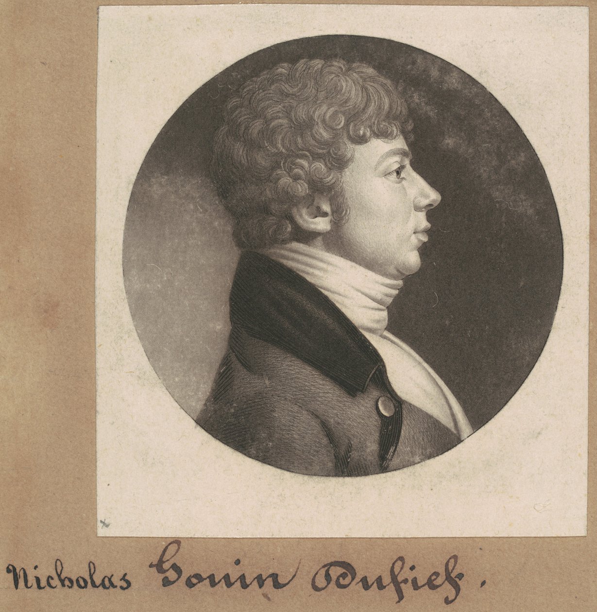 Nicholas Gouin Dufief av Charles B. J. Févret de Saint Mémin