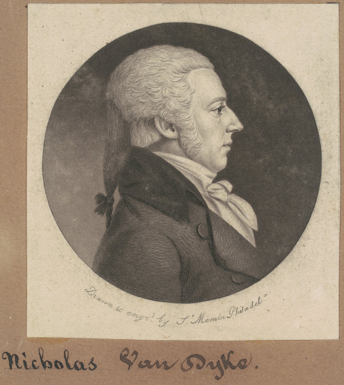 Nicholas Van Dyke av Charles B. J. Févret de Saint Mémin
