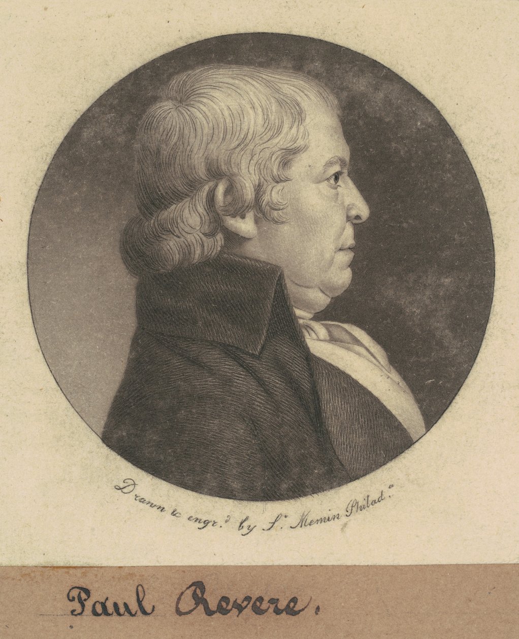 Paul Revere av Charles B. J. Févret de Saint Mémin