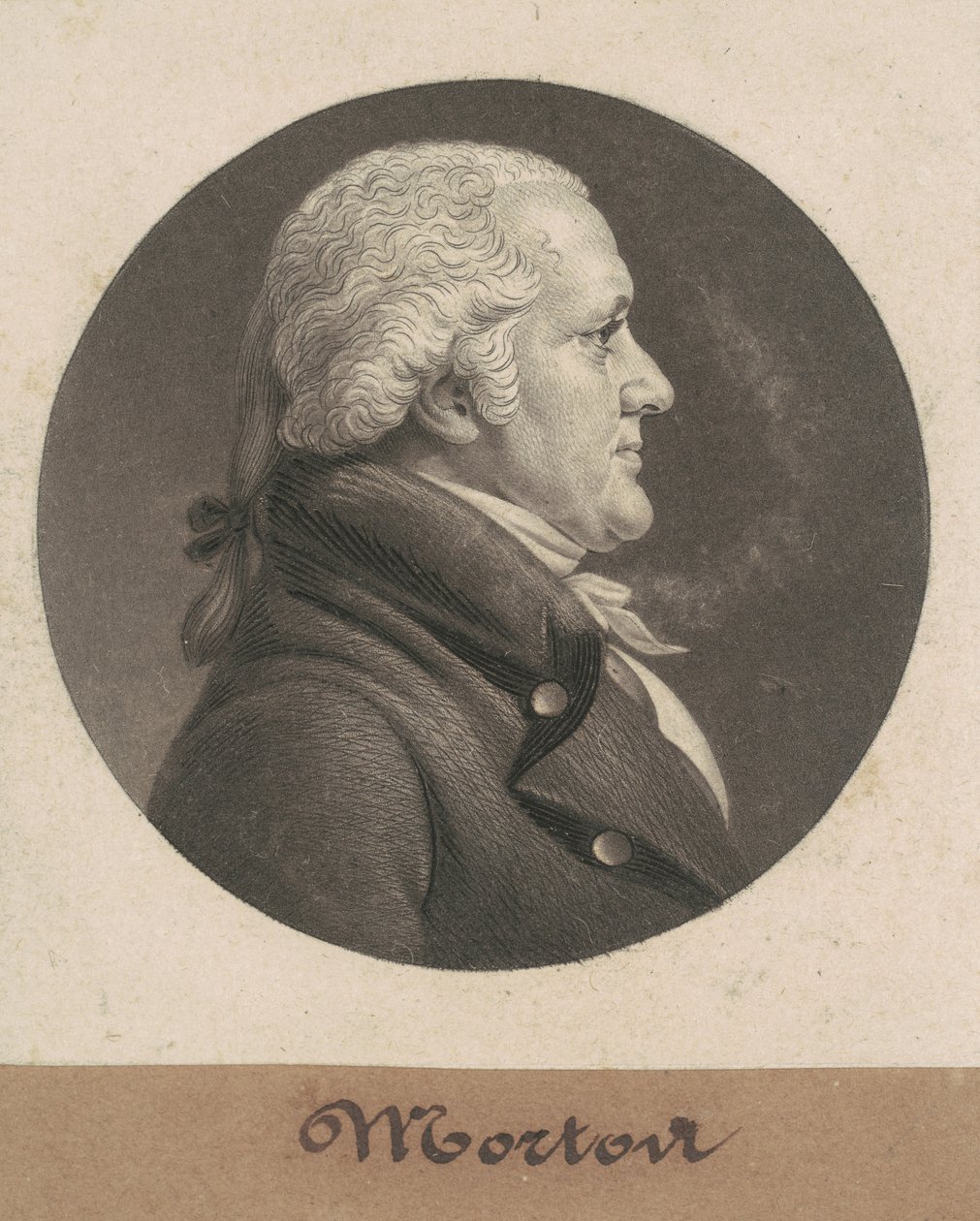 Perez Morton av Charles B. J. Févret de Saint Mémin