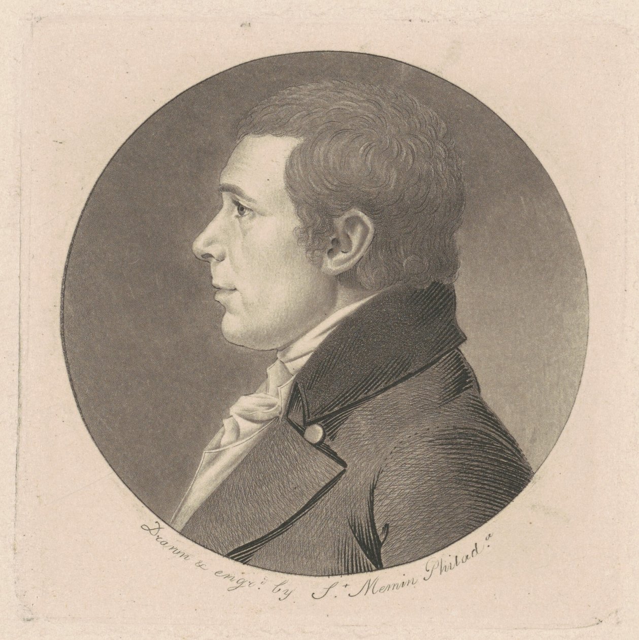 Peter Stephen DuPonceau av Charles B. J. Févret de Saint Mémin