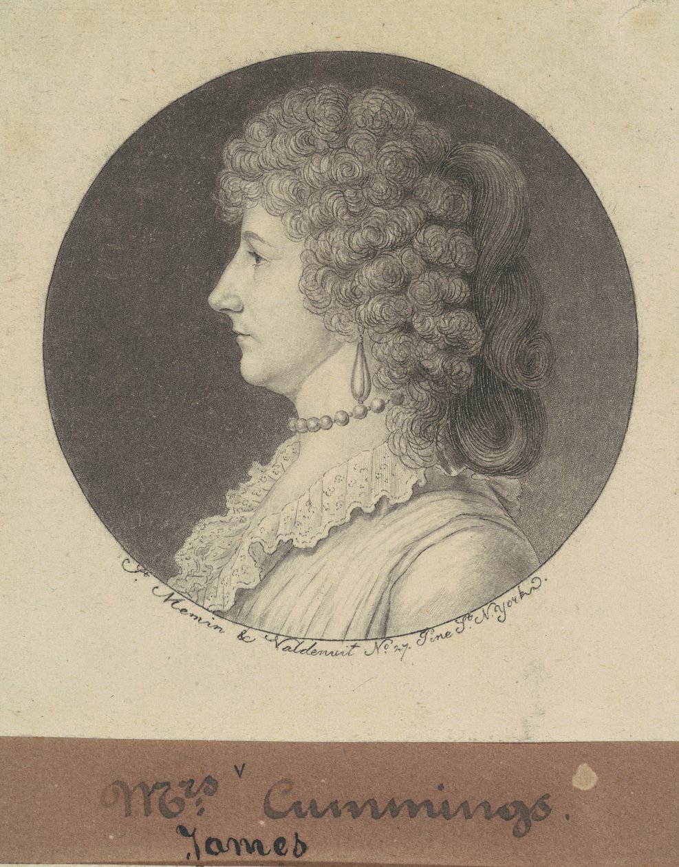 Phoebe Harisson Cuming av Charles B. J. Févret de Saint Mémin