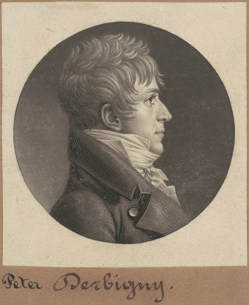 Pierre Auguste Charles Bourguignon Derbigny av Charles B. J. Févret de Saint Mémin