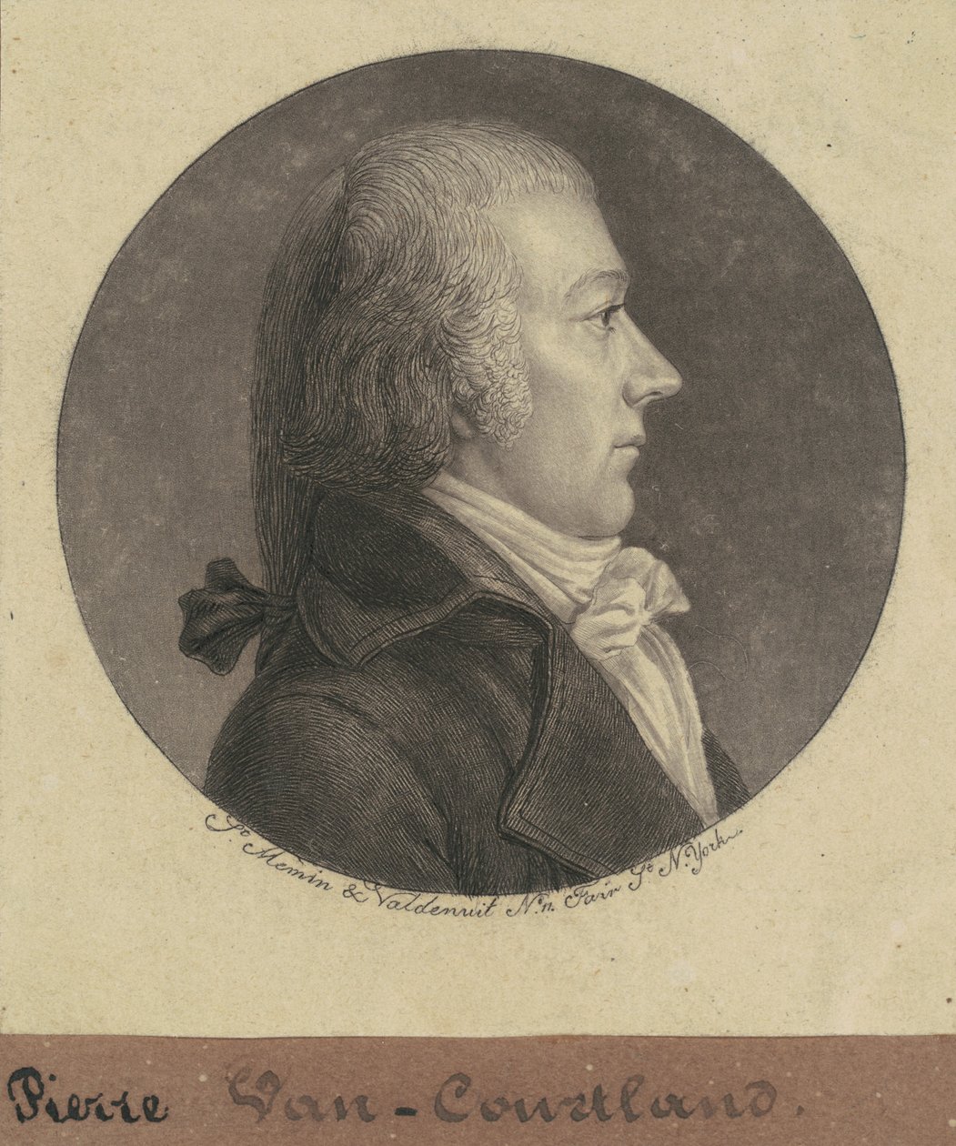 Pierre VanCortlandt, Jr. av Charles B. J. Févret de Saint Mémin