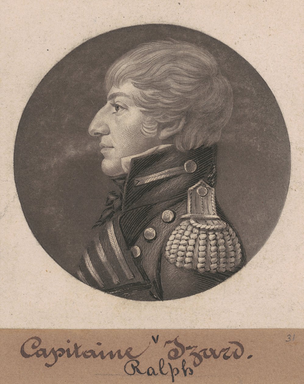 Ralph Izard II av Charles B. J. Févret de Saint Mémin