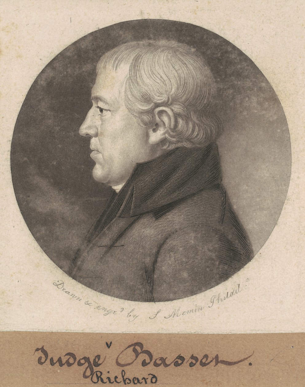 Richard Bassett av Charles B. J. Févret de Saint Mémin