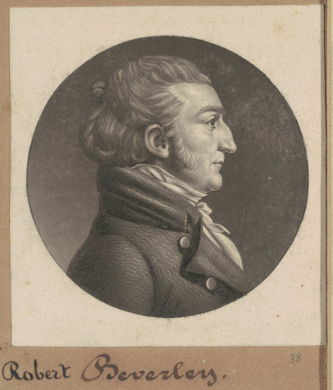 Robert Beverley IV av Charles B. J. Févret de Saint Mémin
