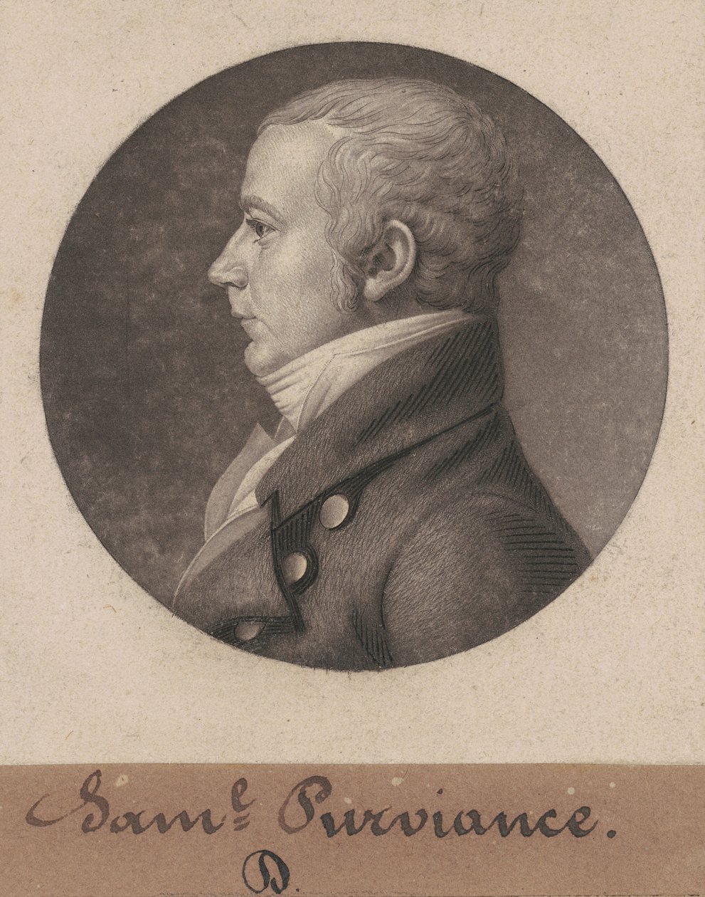 Samuel Dinsmore Purviance av Charles B. J. Févret de Saint Mémin