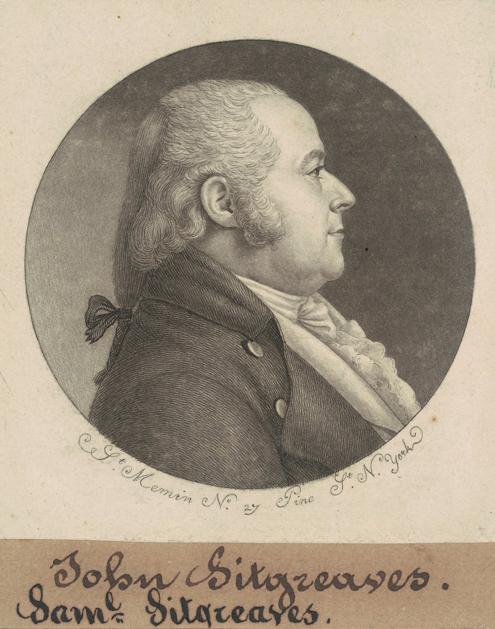 Samuel Sitgreaves av Charles B. J. Févret de Saint Mémin