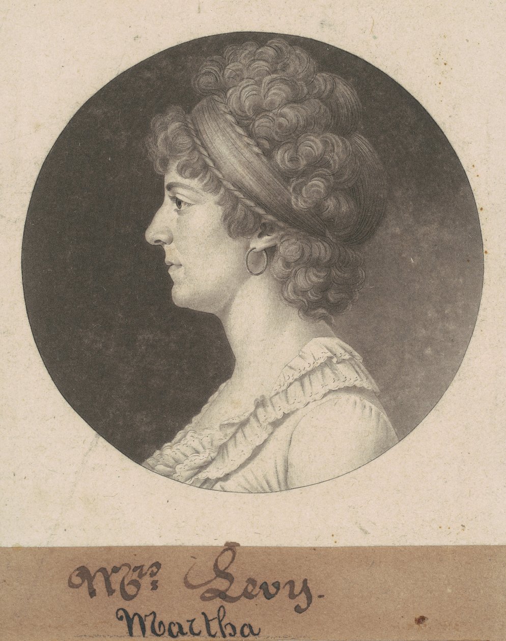 Sarah Coates Levy av Charles B. J. Févret de Saint Mémin