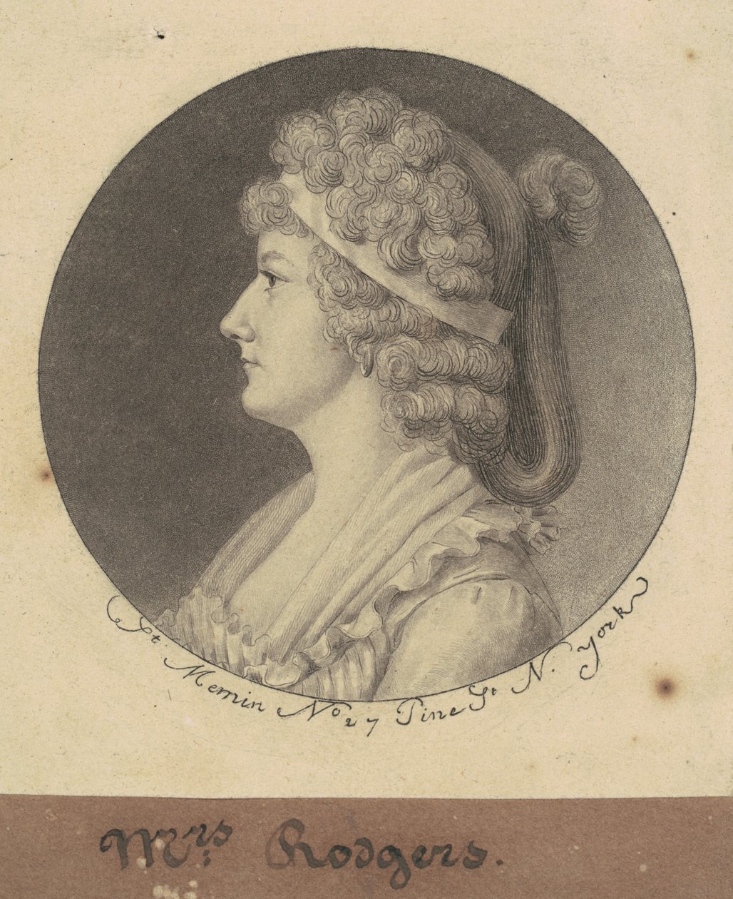 Sarah Elizabeth Rogers av Charles B. J. Févret de Saint Mémin