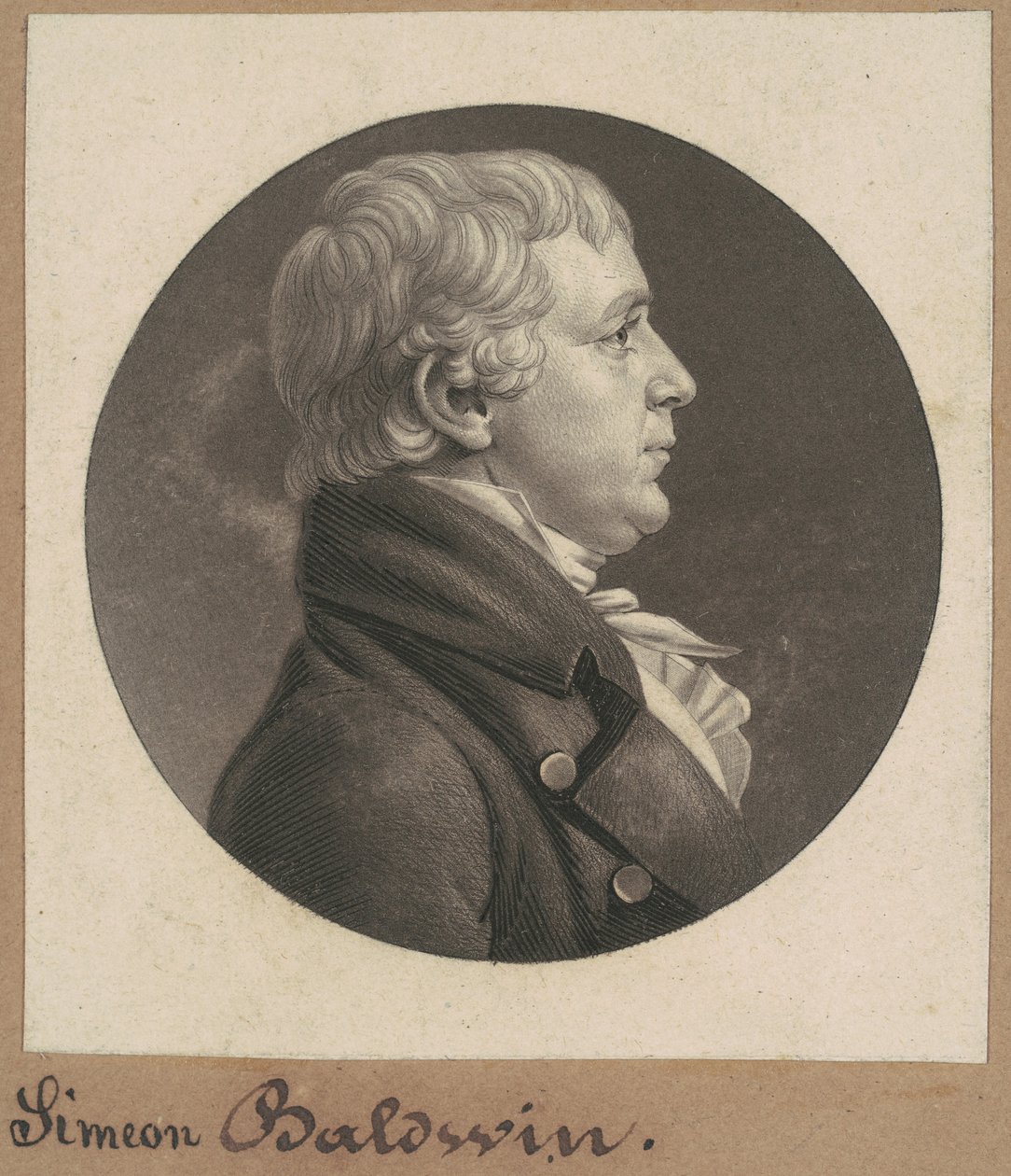Simeon Baldwin av Charles B. J. Févret de Saint Mémin