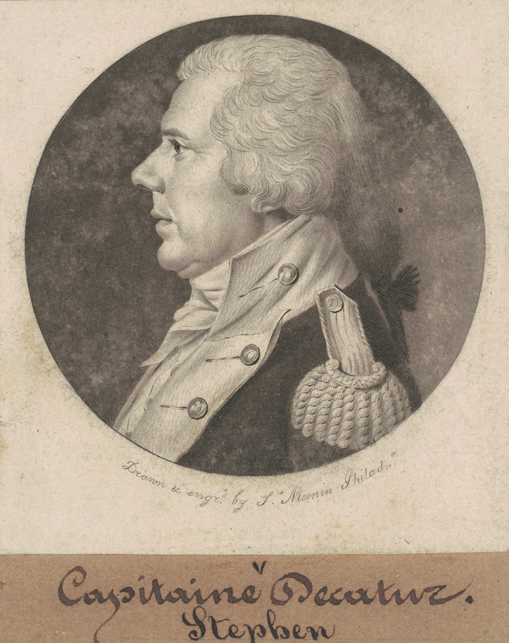 Stephen Decatur, sr. av Charles B. J. Févret de Saint Mémin