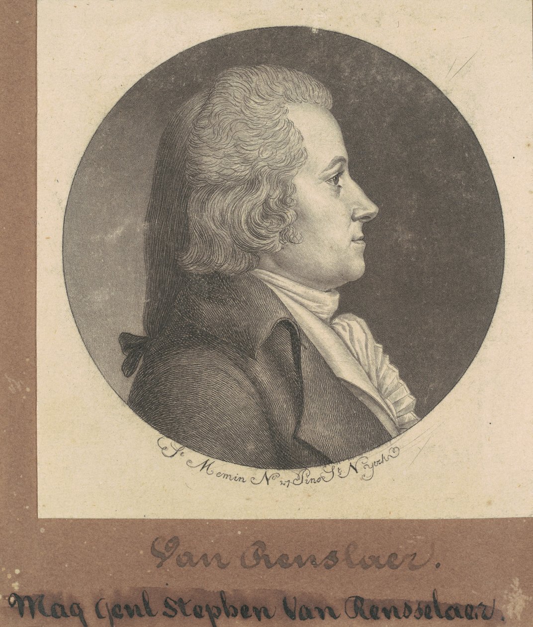 Stephen Van Rensselaer av Charles B. J. Févret de Saint Mémin