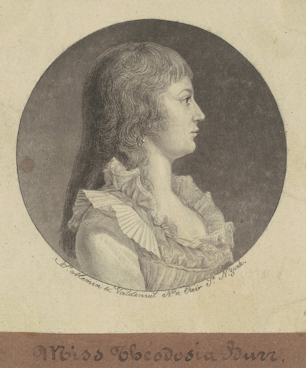Theodosia Burr av Charles B. J. Févret de Saint Mémin