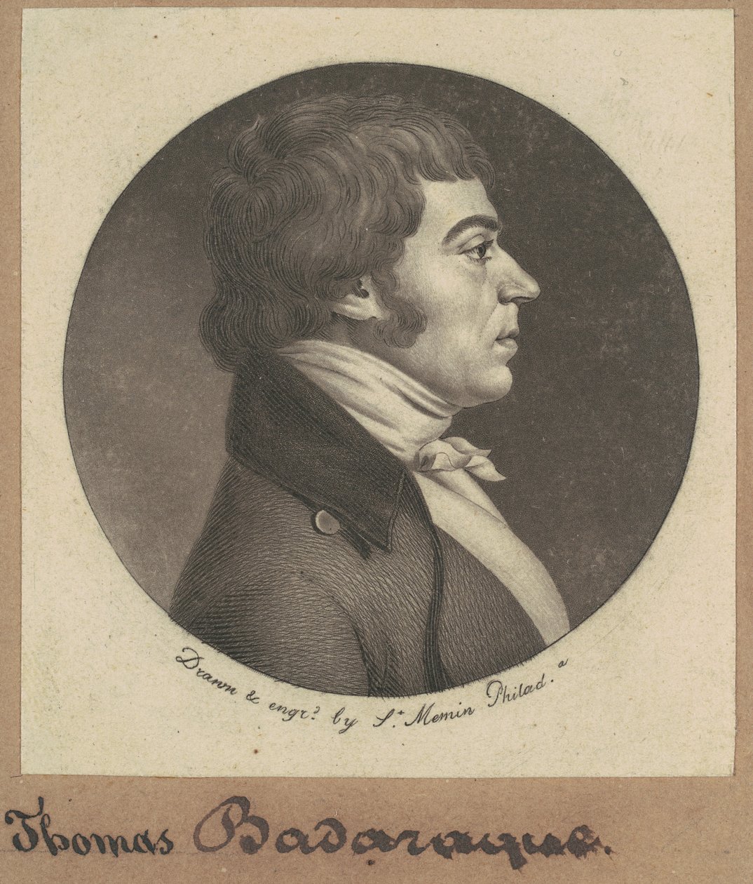 Thomas Badarke av Charles B. J. Févret de Saint Mémin