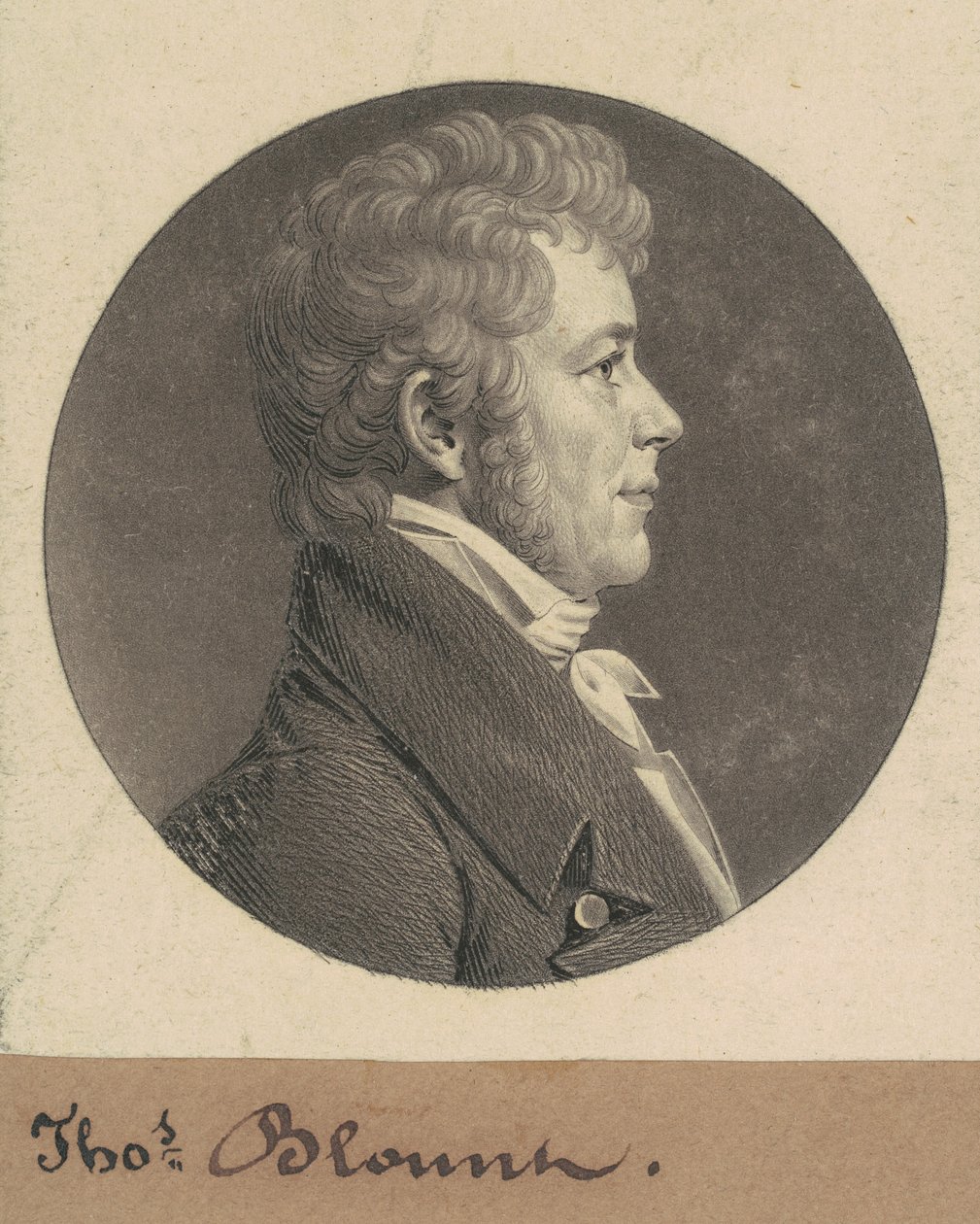 Thomas Blount av Charles B. J. Févret de Saint Mémin